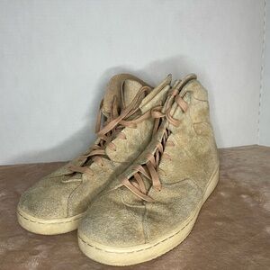 Nike Men's High-Top Athletic Sneakers in Beige/Tan